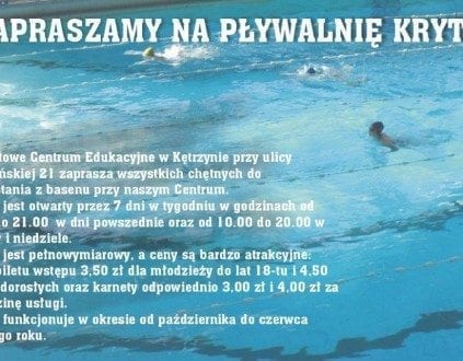 Pływalnia Kryta PCE - basen Kętrzyn