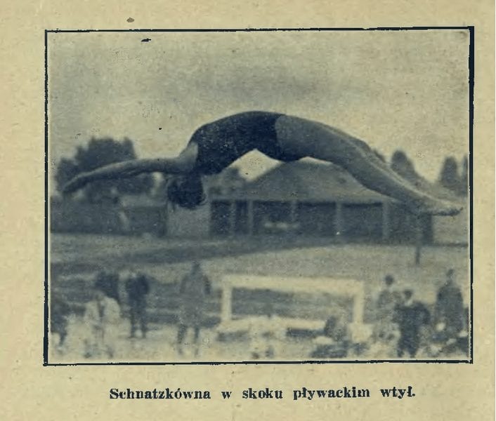 Po mistrzostwach pływackich Polski, Start nr 15, 1929r