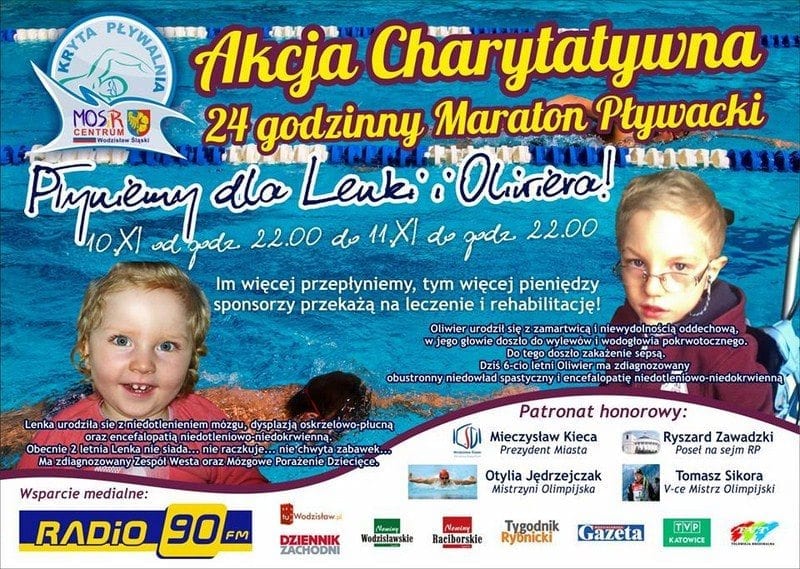 24 godzinny Maraton Pływacki – Akcja Charytatywna Wodzisław Śląski