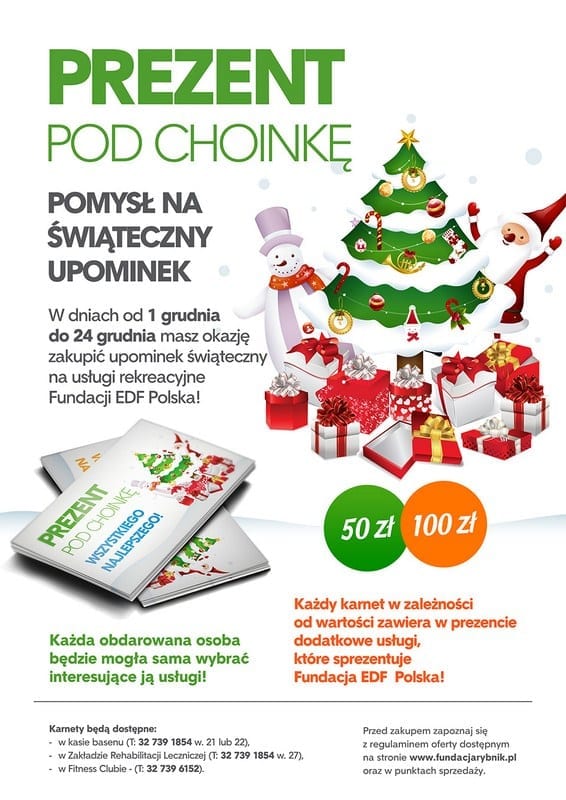 Prezent pod choinkę - usługi rekreacyjne Fundacji EDF Polska!