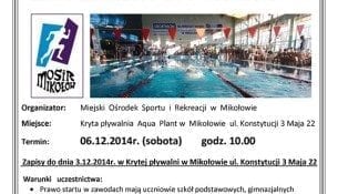 VII Mikołajkowe Zawody Pływackie - Aqua Plant Mikołów
