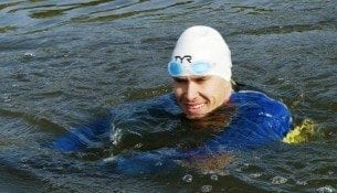 Pokonać Jeziorak - pierwsze pływackie wyzwanie Tomasza Chwaliszewskiego