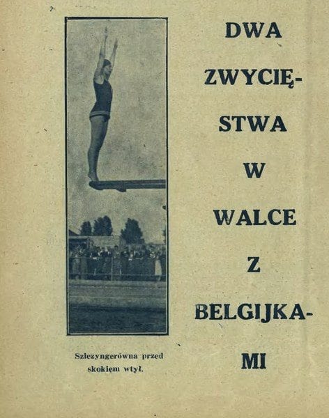 Dwa zwycięstwa w walce z Belgijkami - 1929r